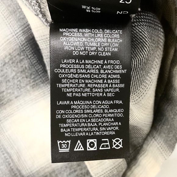 KUHL Men's Flannel Long Sleeve Shirt Plaid Blk/Wte Sz Medium - Picture 6 of 8